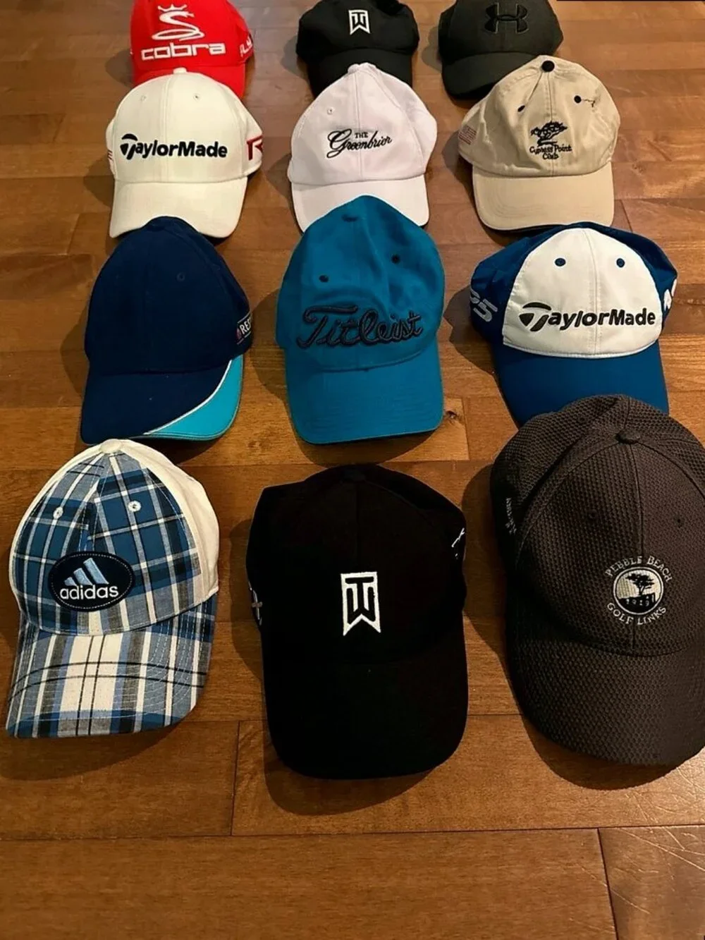 Cobra, Nike, Adidas Golf baseball hat bundle of 13 hats